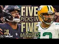 NFL Week 2 Expert Picks w Darren Rovell Chris Raybon 5 Picks in 5 Minutes for This Sunday