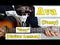 Ava - FAMY Guitar Lesson Easy Chords Tik tok