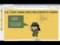Overview of Deconstructing Standards and Creating Learning Targets