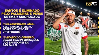 PALMEIRAS ELIMINA O SANTOS; NEYMAR LESIONADO E FLAMENGO ENCOSTA NO LÍDER DO BRASILEIRO - Quebrada FC