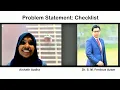 Problem Statement Checklist