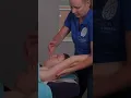 Passive stretching to the lats and shoulder region - In