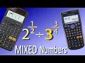 Type Mixed Numbers on Your Casio Calculator fx-