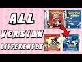 Pokemon Version Differences Ruby Sapphire vs Omega Ruby Alpha Sapphire