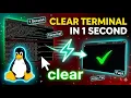 How to Clear the Terminal Screen in 1 Second on Linux