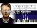 Download Lagu Radiohead - Everything In Its Right Place - Accurate Piano Tutorial with Sheet Music