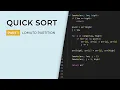 Quick Sort Part 1 Lomuto Partitioning Scheme