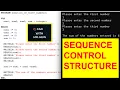 Sequence Control Structure - Pascal Programme Language