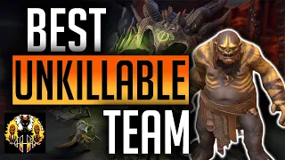 RAID Shadow Legends Maneater Best Unkillable team Clan Boss Easiest and best set up so far