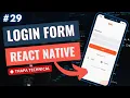 Login Form in React Native in Hindi Input Password Field Checkbox in React Native P-1