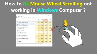 How to fix Mouse Wheel Scrolling not working in Windows Computer