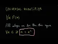 Universal and Existential Quantifiers