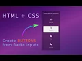 HTML CSS - Radio Button Design