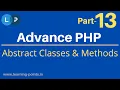 Abstract Classes Methods Object Oriented Concept Advance PHP Tutorial