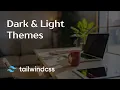 Create dark light themes in NextJS using Tailwindcss