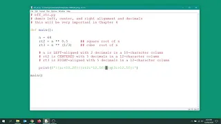 f-strings and column control