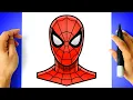 How To DRAW SPIDER-MAN - step by step tutorial