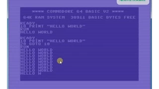 Commodore - Print Hello World