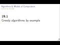 UIUC CS 374 FA 20 19 1 Greedy algorithms by example
