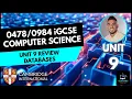 iGCSE Computer Science - Unit 9 Revision Databases SQL Past Paper Practice Exam Questions