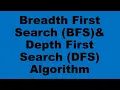 Breadth First Search BFS Algorithm Depth First Search DFS