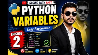 Variables in Python Episode 2 Python Complete Course in Hindi