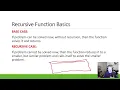 Chapter 3 - Recursion Search Algorithms and Algorithm Analysis