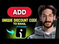How to ADD UNIQUE DISCOUNT CODE to EMAIL in Omnisend Step by Step