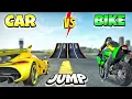 Download Lagu Car Jump VS Bike Jump🤯| Extreme Car Driving Simulator🔥|