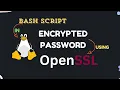 Bash Script to Create users with encrypted passwords in Linux using OpenSSL
