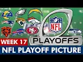 NFL Playoff Picture NFC AFC Clinching Scenarios Wild Card Standings Entering Week 17 Of 2025