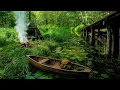 Download Lagu Alone on an island between rivers - lonely camping in the wild