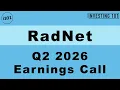 RadNet Q2 2026 Earnings Call Diagnostic Imaging Centers Volume Lift Revenue