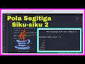 Membuat Pola Segitiga Siku-siku dengan Bintang Bagian 2 Java