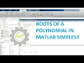 How to get roots of a polynomial in matlab finding roots of polynomial in matlab