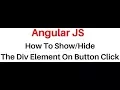 angularjs tutorial elements Hide and Show with button ng click