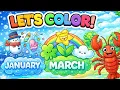 March January Activities Lobster Coloring Pages for Kids Fun Learning Cartoon Drawing