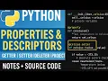 Python property Explained Properties Descriptors Setter Getter Deleter Advanced Python Da