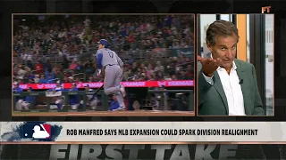 MLB EXPANSION REALIGNMENT TALK Rob Manfred hints at REAL PLANS TO CHANGE First Take