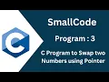 C Program to swap two numbers using Pointer