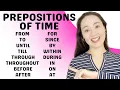 Download Lagu PREPOSITIONS OF TIME - in, on, at, from, to, until, till, during, throughout, since, from, by ...