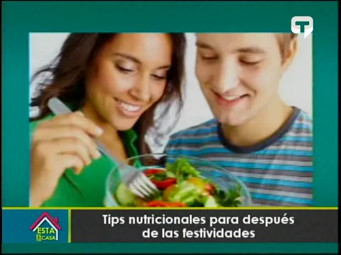 Tips nutricionales para después de las festividades