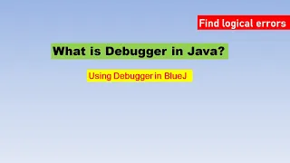 What is Debugger in Java Using Debugger in BlueJ Computer Wallah