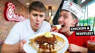 Brits go to the first ever Chick-fil-A!