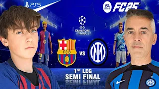 FC BARCELONA vs INTER MILAN - SEMIFINALES CHAMPIONS LEAGUE IDA -FC25