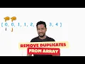 Removing Duplicates in a Sorted Array in C - Line-by-Line Breakdown