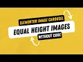 Elementor Tips How to Make Equal Height Images in Elementor Image Carousel