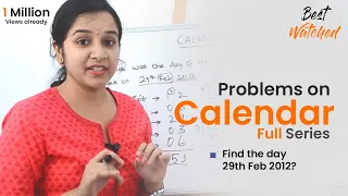 Aptitude Made Easy Problems on Calendar full series Learn maths