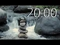 Waterfall 20 Minute TIMER - calming Music