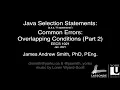Class Selection Statements in Java -